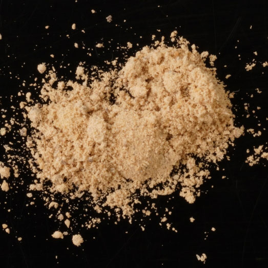 Heroin Pulver, komplex zusammengesetzt, mit relativ niedrigem Diamorphin-Gehalt, 13.02.2024 (Berlin)