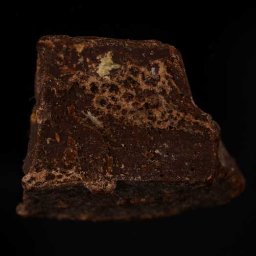 Schokolade mit HO-MET, Psilocybin, Psilocin und Koffein, erworben als Pilzschokolade, 02.07.2024 (Berlin)